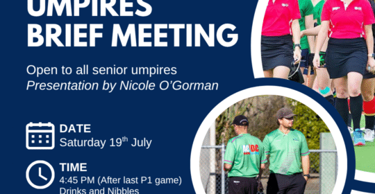 Umpires Brief Meetings